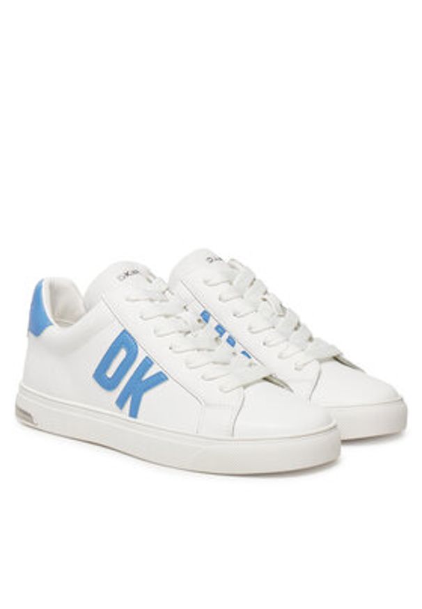DKNY Sneakersy Abeni Lace Up Sneaker K1300916 Biały. Kolor: biały. Materiał: skóra