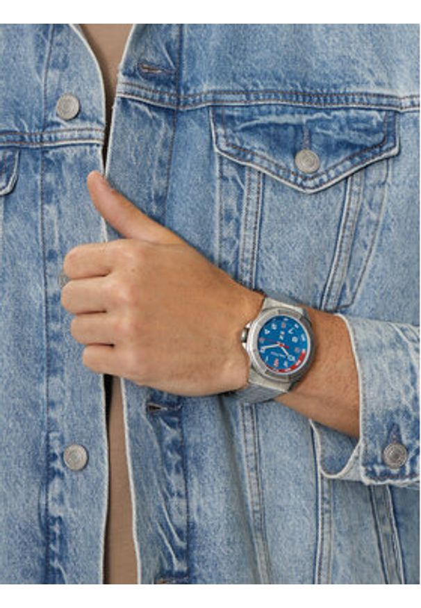 Nautica Zegarek NAPTBS206 Srebrny. Kolor: srebrny