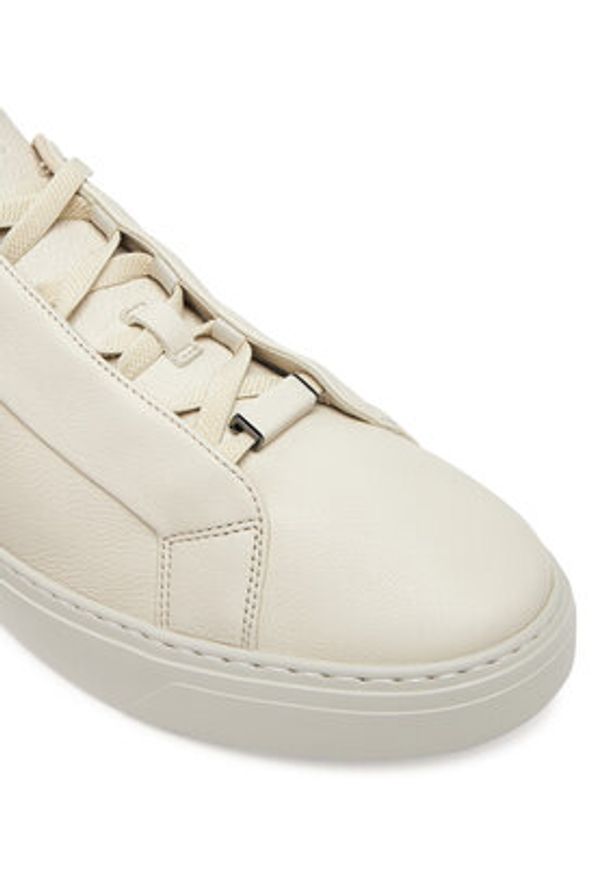 BOSS Sneakersy Gary 50546231 Biały. Kolor: biały. Materiał: skóra