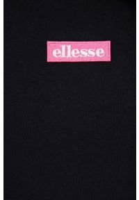 Ellesse bluza damska kolor czarny z aplikacją. Kolor: czarny. Materiał: bawełna. Wzór: aplikacja #2