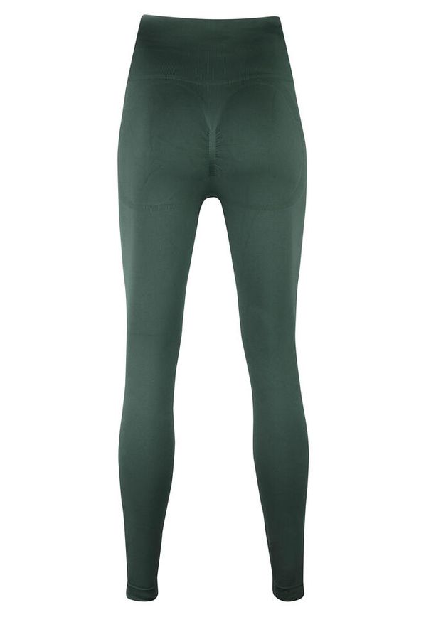 BESHAPED - Legginsy fitness damskie Beshaped Shape Up modelujące. Kolor: zielony. Materiał: nylon. Sport: fitness