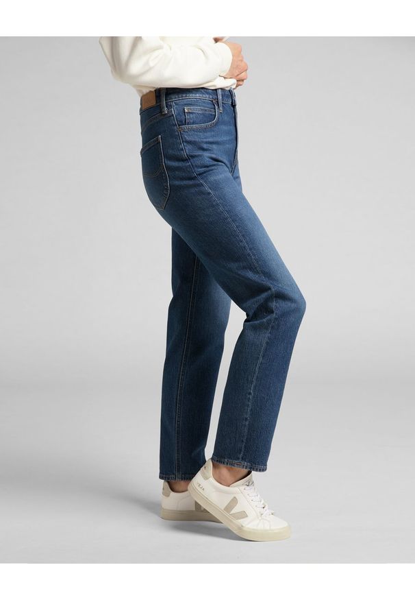 Lee - LEE CAROL DAMSKIE SPODNIE JEANSOWE JEANSY DŻINSY DARK RUBY L30UMWDU 112139797