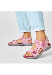 Timberland Sandały Moss Jump 2 Strap Sandal TB0A2APDX82 Różowy. Kolor: różowy. Materiał: materiał