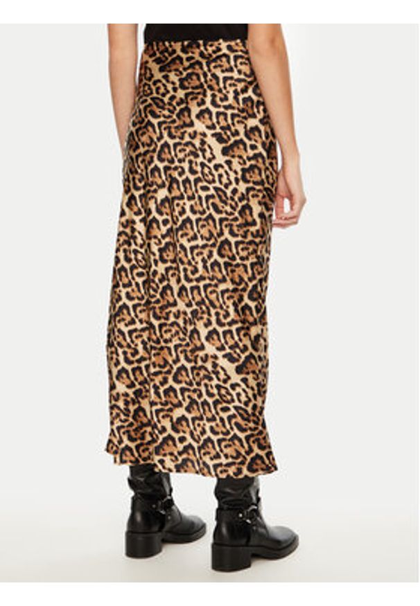 Brave Soul Spódnica maxi LSKW-225LISSY Brązowy Regular Fit. Kolor: brązowy. Materiał: syntetyk
