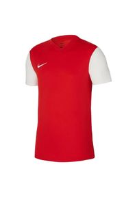 Nike - Męska Koszulka Tiempo Premier II. Kolor: czerwony. Sport: turystyka piesza