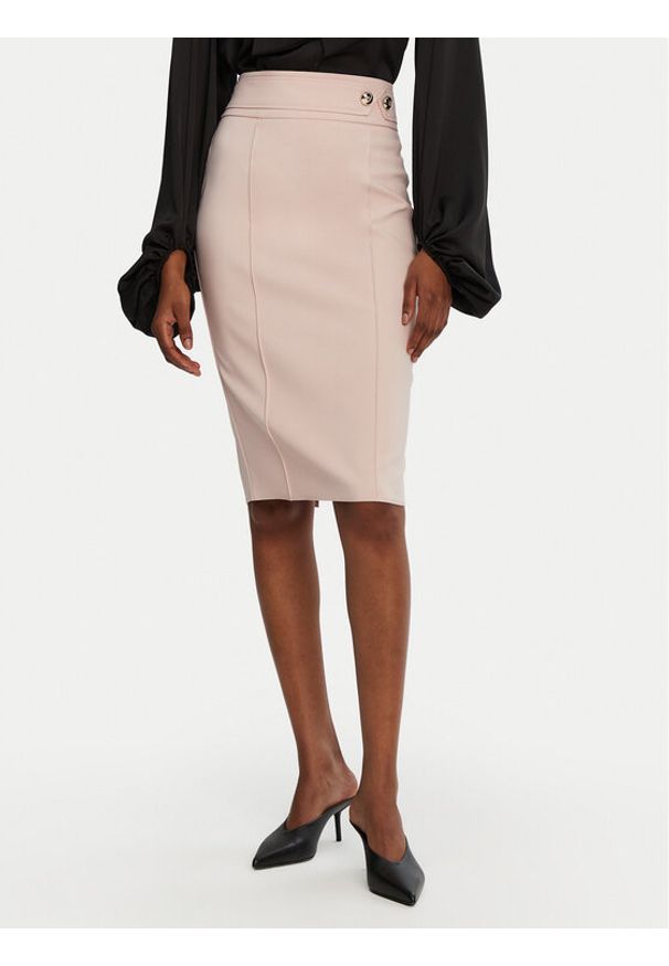 Rinascimento Spódnica ołówkowa CFC0122972003 Różowy Regular Fit. Kolor: różowy. Materiał: syntetyk