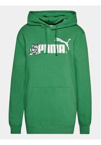 Puma Bluza Classics No.1 Logo Celebration 621951 Zielony Regular Fit. Kolor: zielony. Materiał: bawełna #3