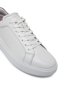 Calvin Klein Sneakersy Low Top Lace Up Lth HM0HM01016 Biały. Kolor: biały. Materiał: skóra #5