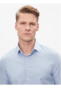 Calvin Klein Koszula K10K112305 Niebieski Slim Fit. Kolor: niebieski. Materiał: bawełna