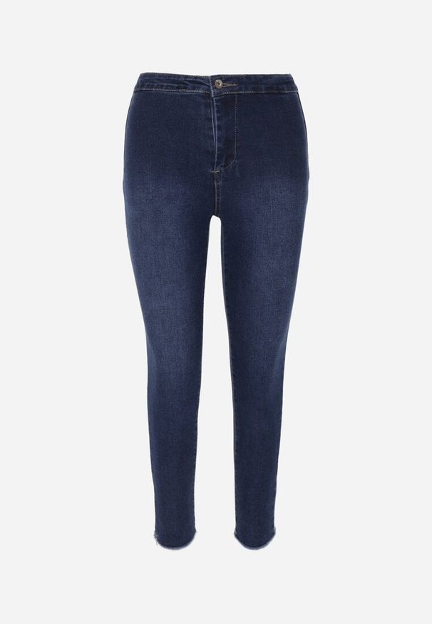 Renee - Granatowe Jeansy Skinny High Waist Vivizo. Stan: podwyższony. Kolor: niebieski