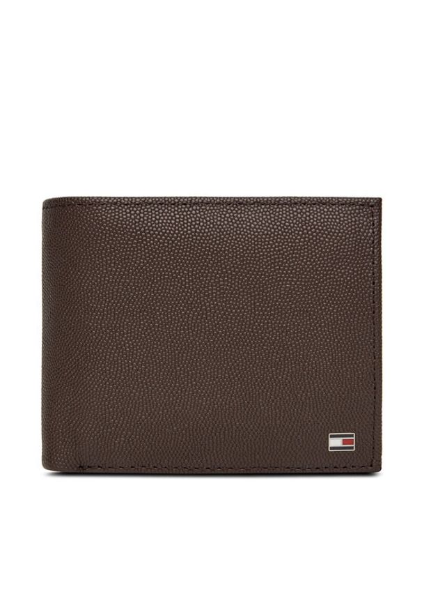 TOMMY HILFIGER - Tommy Hilfiger Duży Portfel Męski Th Flag Cc Flap And Coin AM0AM13520 Brązowy. Kolor: brązowy. Materiał: skóra