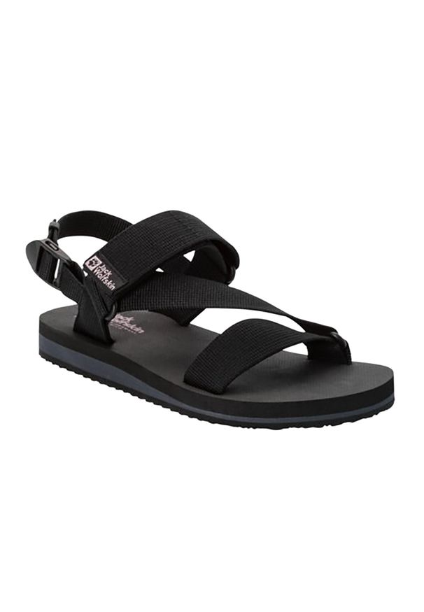 Sandały turystyczne damskie Jack Wolfskin Urban Entdeckung Belt. Kolor: czarny. Sport: turystyka piesza