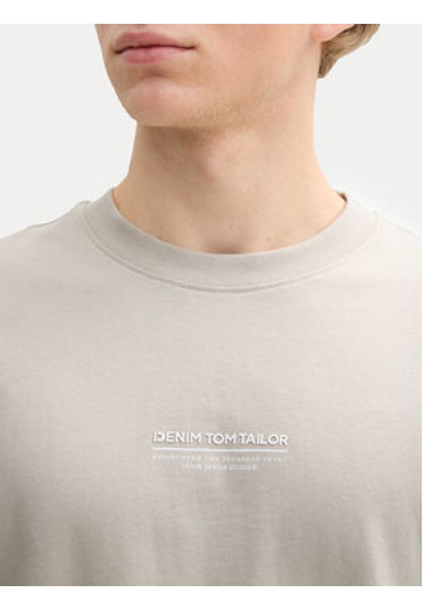 Tom Tailor Denim T-Shirt 1045021 Szary Relaxed Fit. Kolor: szary. Materiał: bawełna