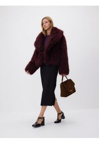 Reserved - Zamszowa torebka z paskiem - brązowy. Kolor: brązowy. Materiał: zamszowe #1