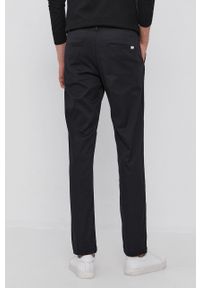 Selected Homme Spodnie męskie kolor czarny proste. Kolor: czarny. Materiał: tkanina, bawełna. Wzór: gładki #3
