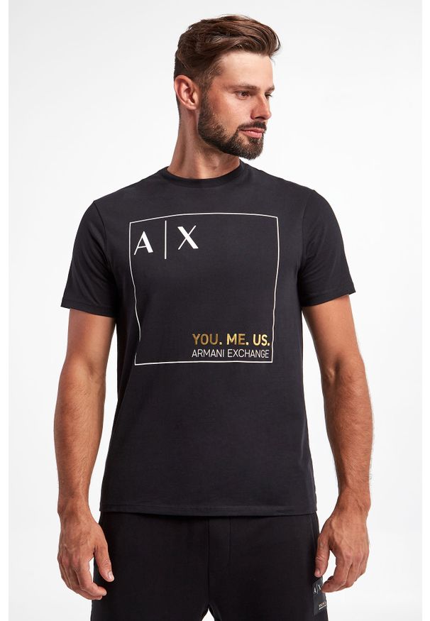 Armani Exchange - T-shirt męski ARMANI EXCHANGE. Długość rękawa: krótki rękaw. Długość: krótkie. Wzór: nadruk