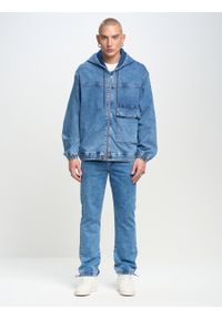 Big-Star - Spodnie jeans męskie loose Willu 319. Kolor: niebieski. Sezon: lato. Styl: retro, klasyczny, wakacyjny #4