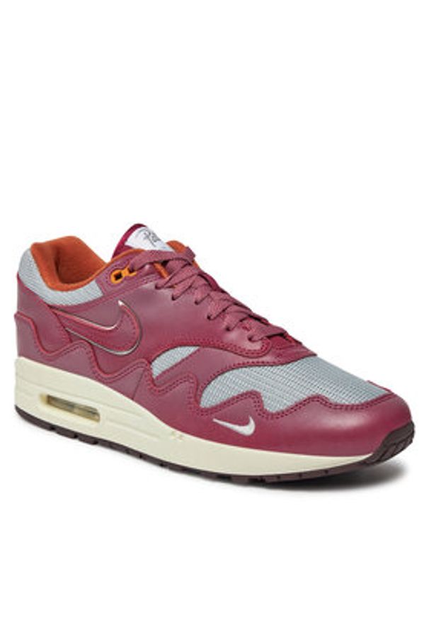 Nike Sneakersy Air Max 1 Patta Waves DO9549 001 Bordowy. Kolor: czerwony. Materiał: skóra. Model: Nike Air Max
