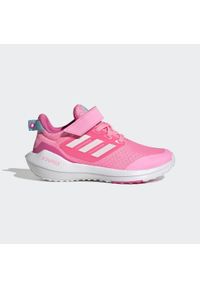 Buty do chodzenia dla dzieci Adidas EQ21 Run 2.0 EL. Kolor: biały, wielokolorowy, różowy. Sport: bieganie, turystyka piesza