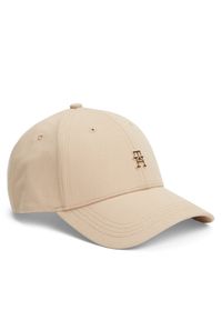 TOMMY HILFIGER - Czapka z daszkiem Tommy Hilfiger. Kolor: beżowy