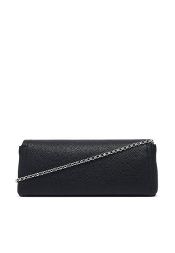 Calvin Klein Torebka Emblem Hw Pebble Clutch LV04F3740G Czarny. Kolor: czarny. Materiał: skórzane