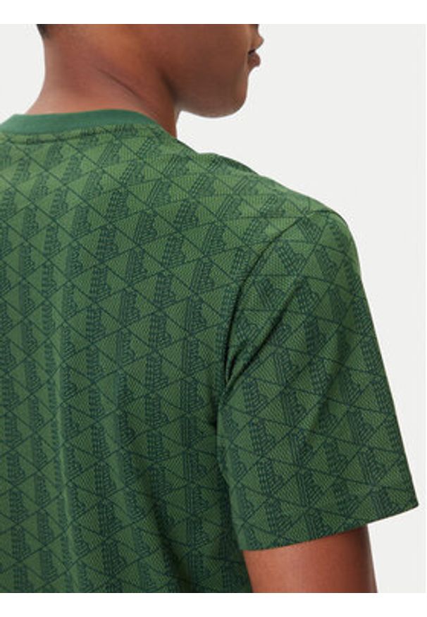 Lacoste T-Shirt TH5902 Zielony Classic Fit. Kolor: zielony. Materiał: bawełna