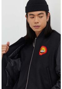 Iceberg kurtka bomber wełniana x Looney Tunes kolor czarny przejściowa. Kolor: czarny. Materiał: wełna #2