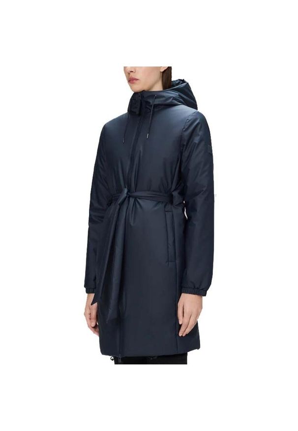 Rains - Kurtka RAINS LOHJA LONG INSULATED CURVE J Niebieski. Kolor: niebieski. Materiał: tkanina
