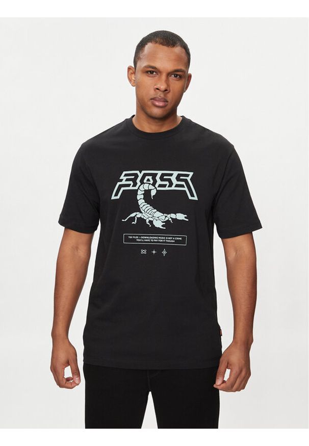 BOSS - Boss T-Shirt TeScorpion 50510648 Czarny Regular Fit. Kolor: czarny. Materiał: bawełna