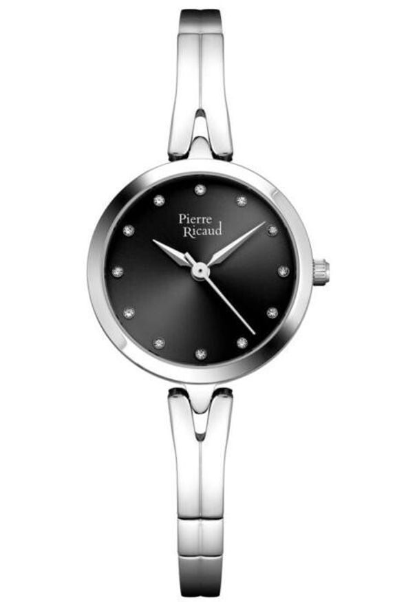 Zegarek damski Pierre Ricaud P21084.5144Q CYRKONIE srebrny. Kolor: srebrny