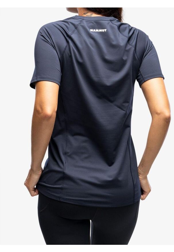 Koszulka szybkoschnąca damska Mammut Selun FL Logo T-Shirt. Kolor: niebieski. Długość rękawa: krótki rękaw. Długość: krótkie