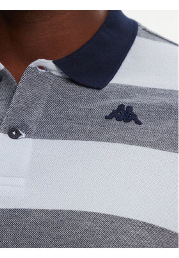 Robe di Kappa Polo Ming 64126KW Niebieski Slim Fit. Typ kołnierza: polo. Kolor: niebieski. Materiał: bawełna