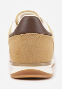 Born2be - Żółte Sneakersy z Dwoma Paskami Evilirea. Nosek buta: okrągły. Zapięcie: pasek. Kolor: żółty. Materiał: zamsz, materiał. Obcas: na obcasie. Wysokość obcasa: niski #7