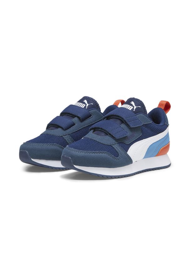 Puma - Dziecięce buty sportowe R78 PUMA Persian Blue White Inky Regal. Kolor: niebieski, wielokolorowy, biały. Sezon: lato