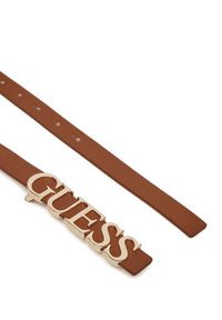 Guess Pasek Damski BW9231 P5235 Brązowy. Kolor: brązowy. Materiał: skóra