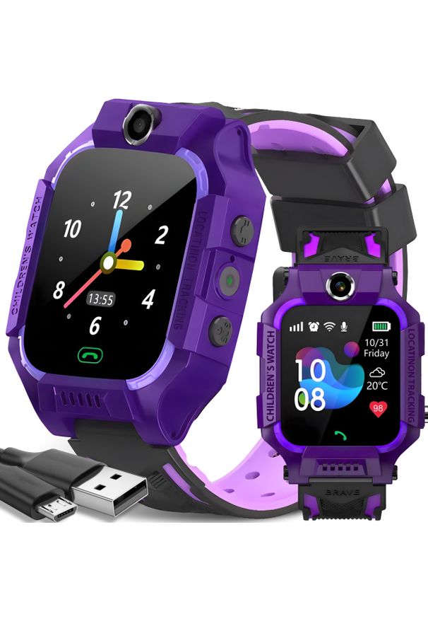 Retoo SMARTWATCH DLA DZIECI ZEGAREK LOKALIZACJA GPS PRZYCISK SOS KARTA SIM KAMERA. Rodzaj zegarka: smartwatch
