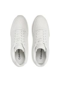 Calvin Klein Sneakersy Runner HW0HW02215 Biały. Kolor: biały. Materiał: skóra #5