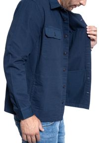 Lee - MĘSKA KOSZULA MATERIAŁOWA LEE 2 PKT OVERSHIRT RELAXED FIT NAVY L67MDO35 112116898. Materiał: materiał #8