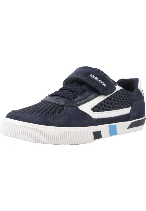 Geox - Buty GEOX B KILWI B. B Niebieski. Kolor: niebieski. Materiał: tkanina. Sport: turystyka piesza