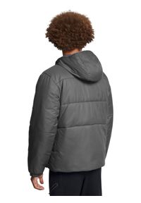 Kurtka puchowa z wypełnieniem syntetycznym męska Under Armour Lw Insulated Jacket - szara. Kolor: szary. Materiał: syntetyk, puch