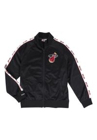 Mitchell & Ness - Kurtka z dresu Miami Heat San Antonio. Kolor: czarny. Materiał: dresówka. Sport: koszykówka #1