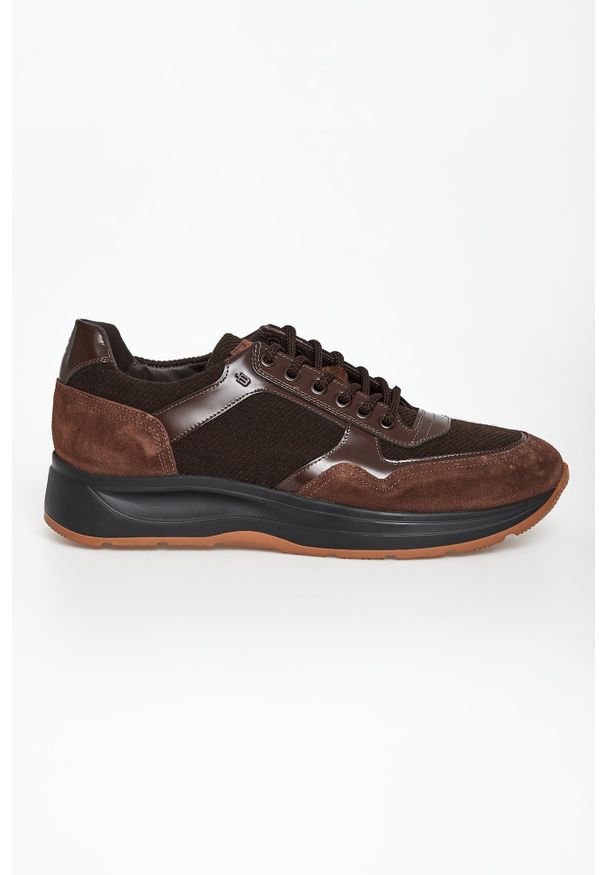 Baldinini - Sneakersy męskie zamszowe BALDININI. Materiał: zamsz