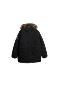 Parka z syntetycznym futrem Superdry Everest. Okazja: na co dzień. Kolor: czarny. Materiał: futro, syntetyk. Sezon: zima. Styl: casual, elegancki #1