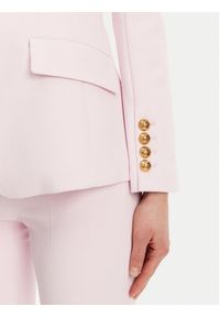 Elisabetta Franchi Marynarka GI-144-51E2-V560 Różowy Regular Fit. Kolor: różowy. Materiał: syntetyk #4