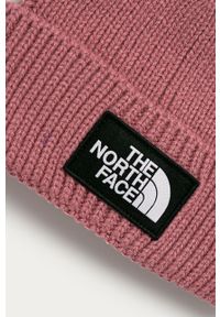The North Face - Czapka. Kolor: różowy. Materiał: dzianina, akryl. Wzór: aplikacja #2