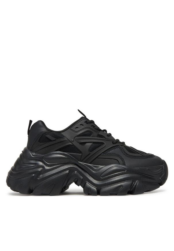 DeeZee Sneakersy AM25238 Czarny. Kolor: czarny. Materiał: skóra
