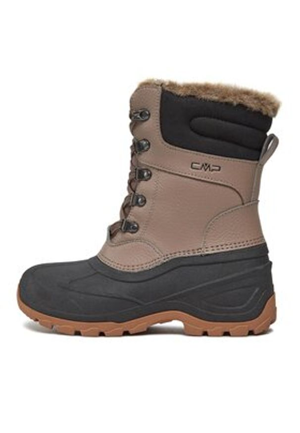 CMP Śniegowce Atka Wmn Wp 3Q79546 Brązowy. Kolor: brązowy. Materiał: skóra