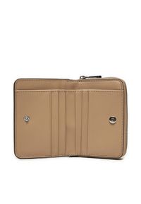 Calvin Klein Mały Portfel Damski K60K612740 Beżowy. Kolor: beżowy. Materiał: skóra #3