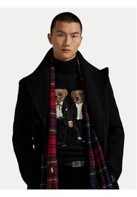 Polo Ralph Lauren Golf 710982141001 Czarny Regular Fit. Typ kołnierza: golf, polo. Kolor: czarny. Materiał: wełna #6