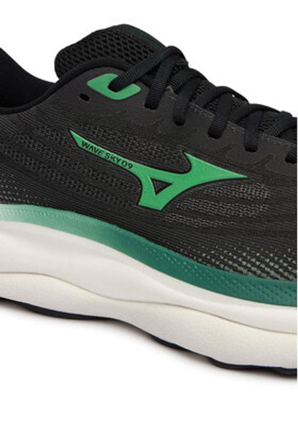 Mizuno Buty do biegania Wave Sky 9 J1GC2502 55 Czarny. Kolor: czarny. Materiał: materiał. Model: Mizuno Wave